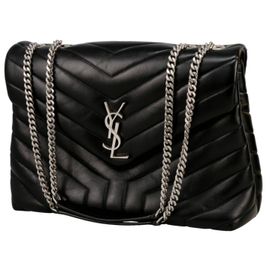 Yves Saint Laurent LouLou porte epaule cuir noir