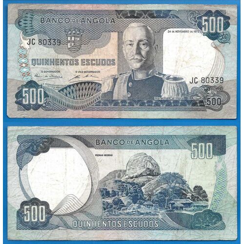 Angola 500 Escudos 1972 Carmona Colonie Portugal Escudos Afrique