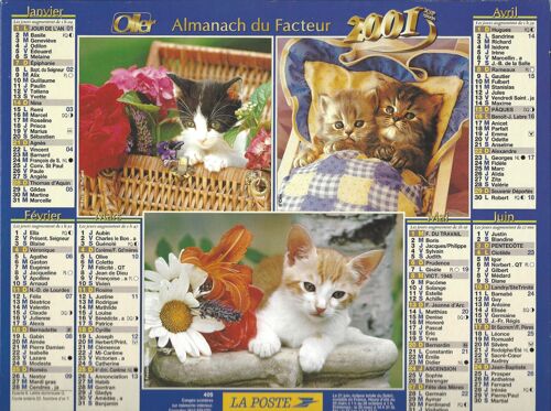 Almanach 2001 Des Ptt Des Landes