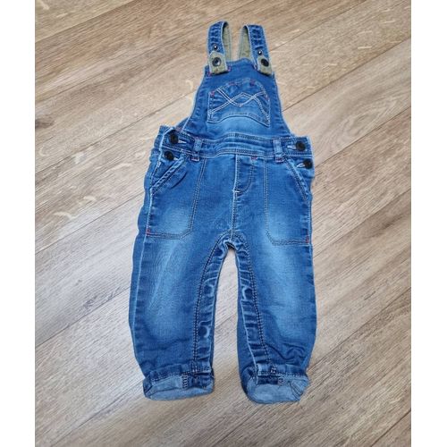 Salopette En Jean Bleu In Extenso Garçon Taille 6 Mois 68cm