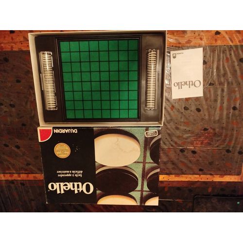 Jeu De Société Othello " Facile À Apprendre, Difficile À Maitriser " De Chez Dujardin, Ref 9041, Édition 1984, Version Médaille D'Or Paul Ralle Champion Du Monde, Jeu Complet .