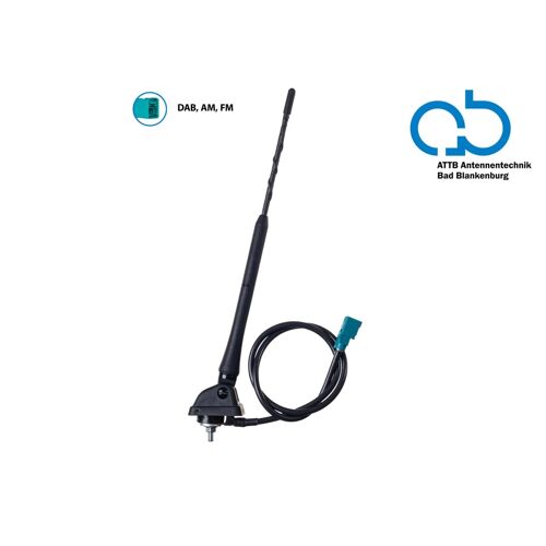 Antenne De Toit Am Fm 10-115 Inclinaison Compatible Dab+ Passive