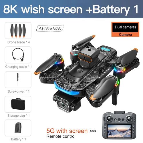 Xiaomi Drone Pro 8k Wifi Gps 3 Cameras, Modele: 1 Batterie