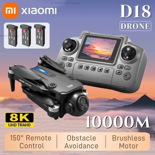 Xiaomi Drone Pro 8k Wifi Gps 2 Cameras 8k Hd Grand Angle, Modele: 3 Batteries