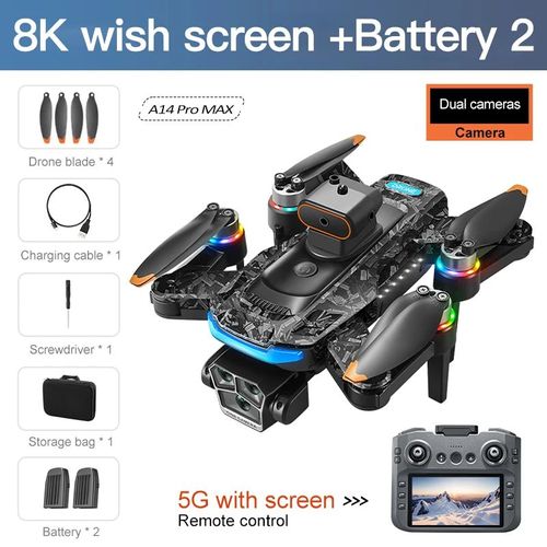 Xiaomi Drone Pro 8k Wifi Gps 3 Cameras, Modele: 2 Batteries