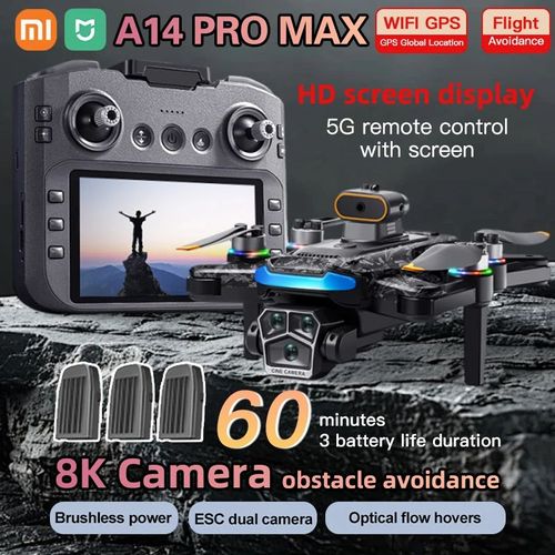 Xiaomi Drone Pro 8k Wifi Gps 3 Cameras, Modele: 3 Batteries