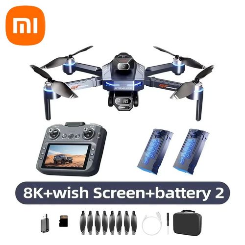 Xiaomi Drone 8k Wifi Gps 2 Cameras 8k Hd 5g Grand Angle, Modele: 2 Batteries