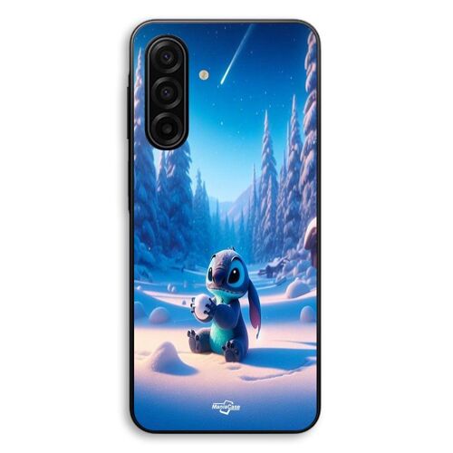 Coque Pour Samsung Galaxy A57 Stitch mignon neige étoilée 3D Maniacase