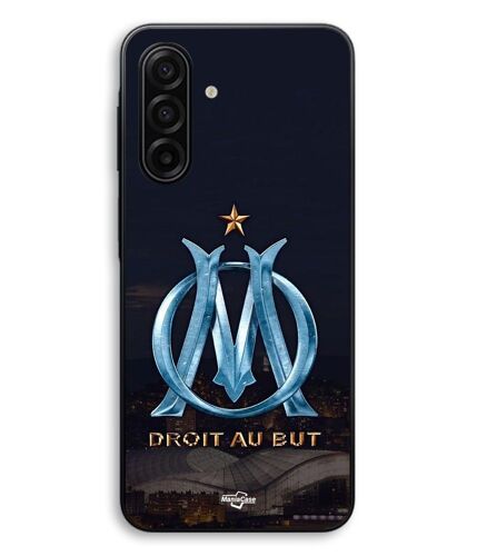 Coque Pour Samsung Galaxy A17 Om Logo Bleu Et Dorée Stade Maniacase
