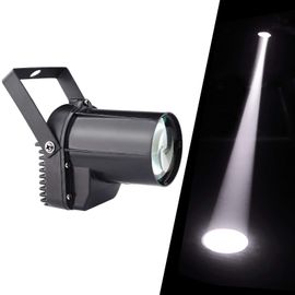 3w Blanc Projecteur pour Boule à Facettes, wecan Lumière avec Moteur pour Boule à Facette, Éclairage de Scène poue Spectacle de Lumière, Spot Led Directionnel Faisceau Pinspot Lumière de Poursuite
