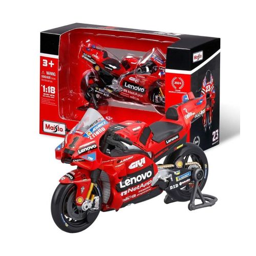 Véhicules miniatures Die Cast 1/18 MOTO GP RACING - Ducati Lenovo SF 2024 #1 Bagnaia