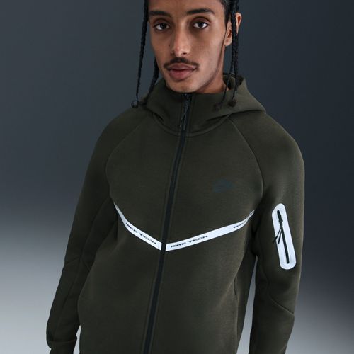 Veste Windrunner En Fleece À Zip Et Motifs Réfléchissants Nike Tech Pour Homme - Vert