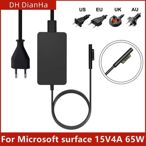 Adaptateur secteur pour Microsoft Surface Pro4,5,6,7,102,Laptop1,2,8/9 Go Ple1,3/4,2/3,1625,1800,1706,1796,1798,chargeur,44W,65W,1932 W 15V 4A 65W 1706