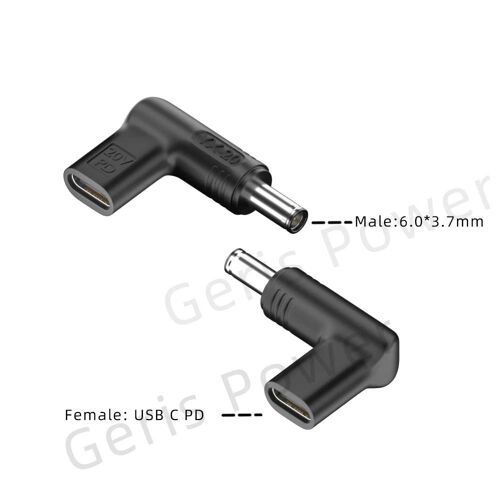 100W USB Type C PD batterie externe pour ordinateur portable convertisseur de chargeur pour ordinateur portable pour Asus Lenovo Hp Dell Samsung connecteur adaptateur d'alimentation cc 6.0-3.7mm