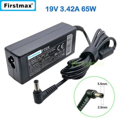 Adaptateur secteur 19V 3.42A chargeur d'ordinateur portable pour Medion Akoya S1210 S1211 S1212 S1213 S6615 FSP065-RAC FSP065-ASC FSP065-RHC 40022941 Retangle Shape