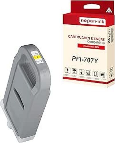 NOPAN-INK - x1 Cartouche compatible pour Canon PFI707 PFI-707Y Yellow 9824B001
