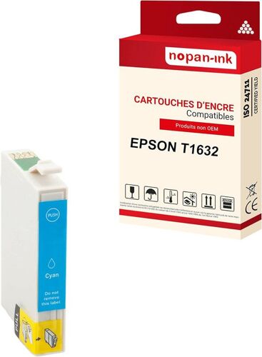 NOPAN-INK - x1 Cartouche compatible pour EPSON T1632 XL T1632XL Cyan Stylo plume