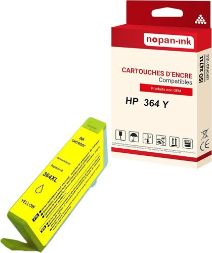 NOPAN-INK - x1 Cartouche compatible pour HP 364 XL 364XL Yellow CB325EE/CB320EE