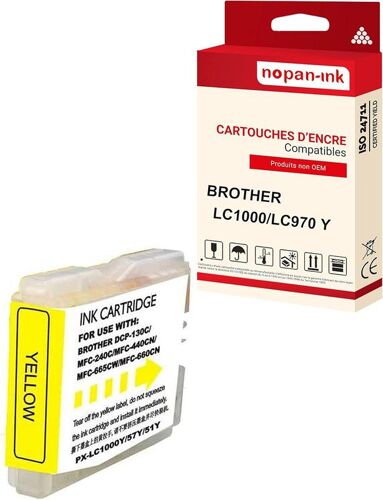 NOPAN-INK - x1 Cartouche compatible pour BROTHER LC 1000 XL LC1000XL Yellow Lune