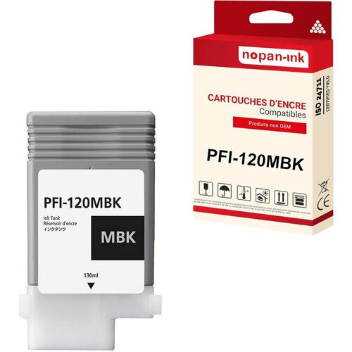 NOPAN-INK - x1 Cartouche compatible pour Canon PFI-120 PFI-120MBK Noire Mat 2884C001