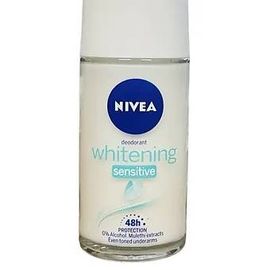 Nivea Whitening Sensitive Roll-On 48h 0% Alcohol 50 Ml 