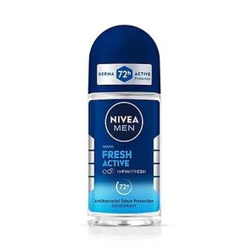Nivea Men Fresh Active Roll On, 50ml Each (Pack Of 2) 