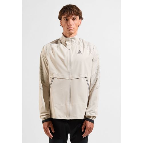 Odlo Veste De Running Réfléchissante Zeroweight Pro Warm Pour Homme, L, Beige