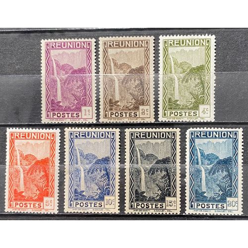 Lot De 7 Timbres Réunion 1933