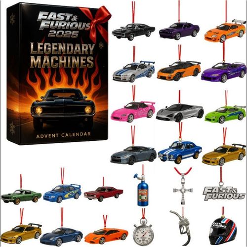 Calendrier de l'Avent Fast & Furious - 24 Jours Cadeaux Voitures Mystère