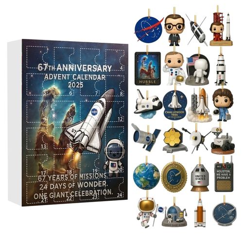 Boîte Surprise NASA - Coffret Calendrier de l'Avent 24 Pièces Cadeaux Collectibles Espace