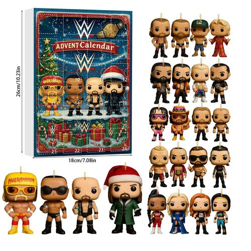 Boîte Surprise WWE Champions - Coffret Calendrier de l'Avent 24 Pièces Cadeaux Fans