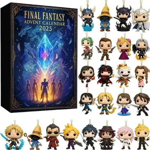Calendrier de l'Avent Final Fantasy - 24 Pièces Mini Figurines Mystère