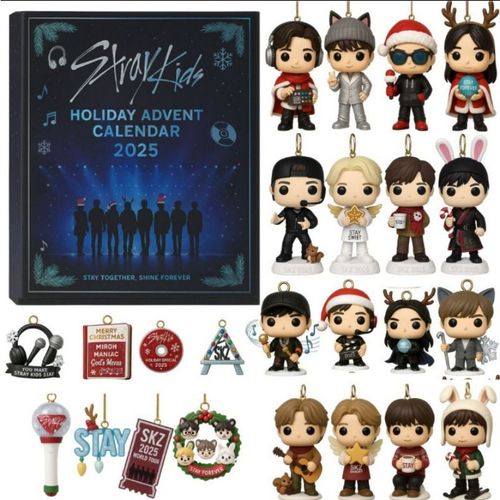 Calendrier de l'Avent Stray Kids - 24 Pièces Cadeaux Collectibles Fans