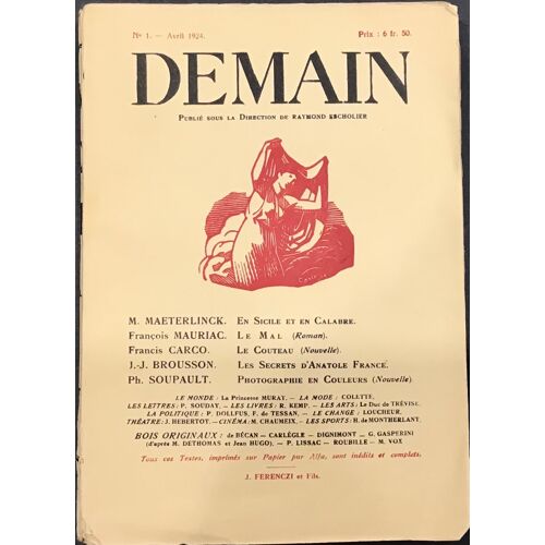 Demain, N°1 - Avril 1924
