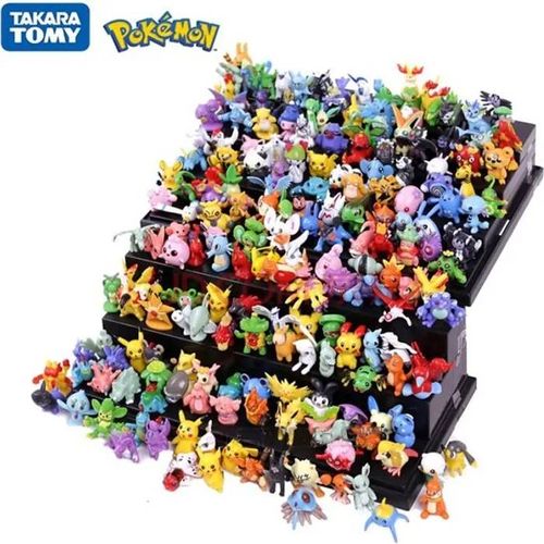 Figurine Pokemon lot de 144 pièces Jouet Jeux Personnage Pikachu Lugia sacha dresseur pack Cadeau Enfant anniversaire anime