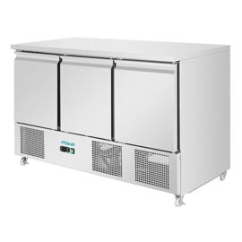 Table réfrigérée positive 3 portes, Inox - 400 L GN 1/1, 235 W - MONO