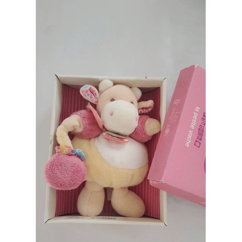 Doudou Pistache la petite vache- doudou et compagnie