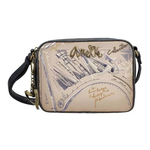 Anekke Sac à épaule bandoulière bleu foncé beige pour femme - Studio 2 Compartment Crossbody Bag Multicolor 319472