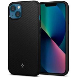 Coque Arrière - Spigen - Iphone 13 - Noir - Magsafe - Absorption Des Chocs