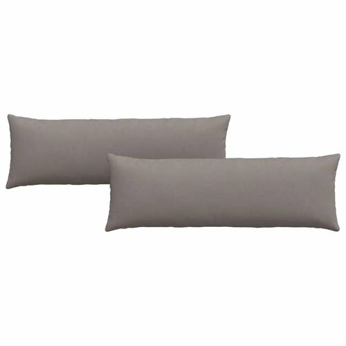 vidaXL Coussins de canapé Taupe tissu