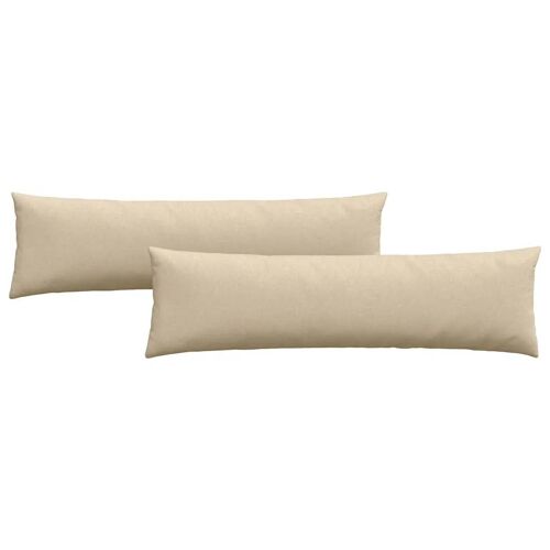 vidaXL Coussins de canapé Crème tissu