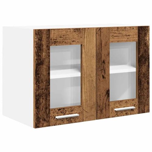 vidaXL Armoire suspendue avec étagère Riga Bois Ancien 60 x 31 x 40 cm