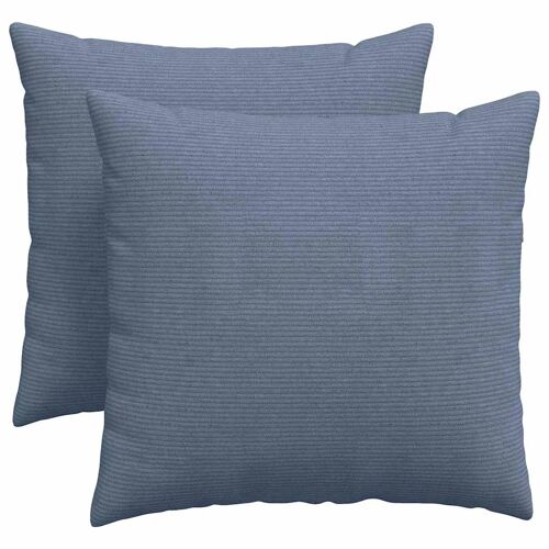 Vidaxl Coussins De Canapé 2 Pcs Bleu 45 X 45 Cm