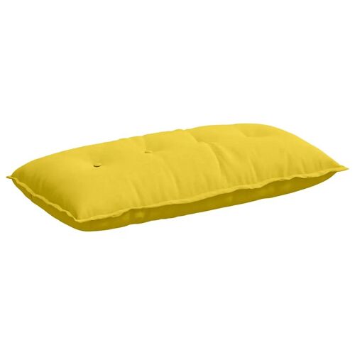 Vidaxl Coussin De Dos Jaune Clair 200 X 19 X 50 Cm Tissu