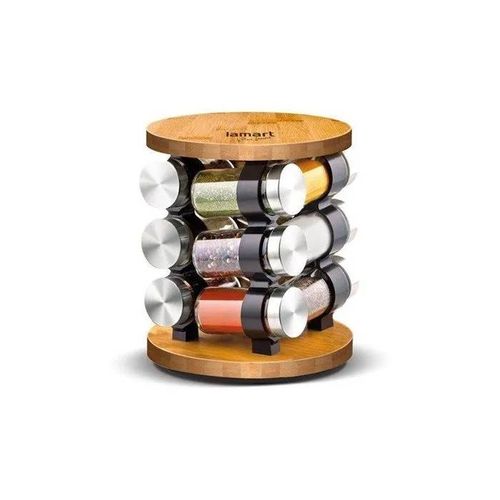 Pot À Épices - Lamart - 1721772 - 10 Récipients - Transparent - Non Compatible Congélateur