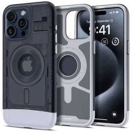 Coque De Téléphone - Spigen - Classic C1 Magsafe - Iphone 15 Pro Max - Graphite - Rigide