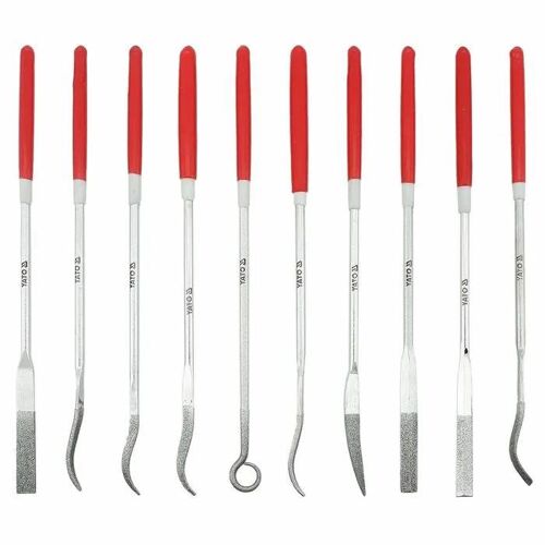 Lime électrique - YATO - YT-6145 - Set de 10 aiguilles - Diamant - Filaire