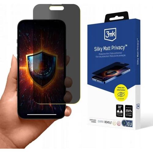 Film De Protection Telephone - Verre De Protection Telephone 3mk Apple Iphone 15 - Silky Matt Confidentialité