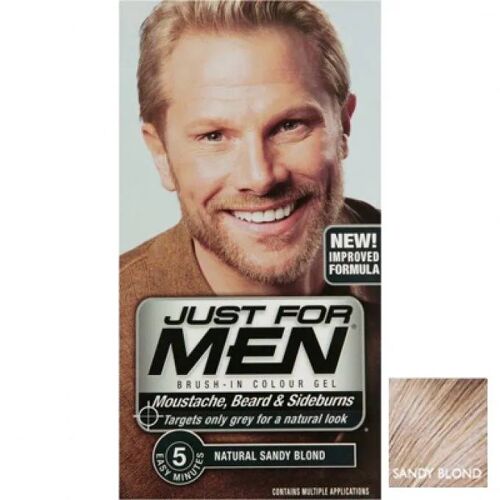 Coloration Barbe - Just For Men - 2 X 14,2 G - Sans Ammoniaque - Action Rapide En 5 Min - Couleur Naturelle 