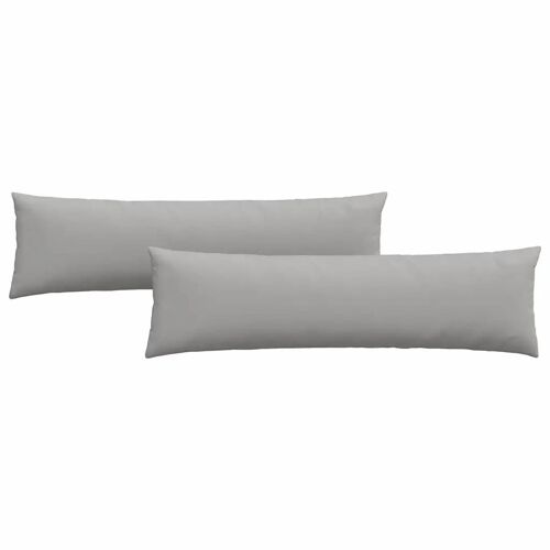 vidaXL Coussins de canapé Gris tissu
